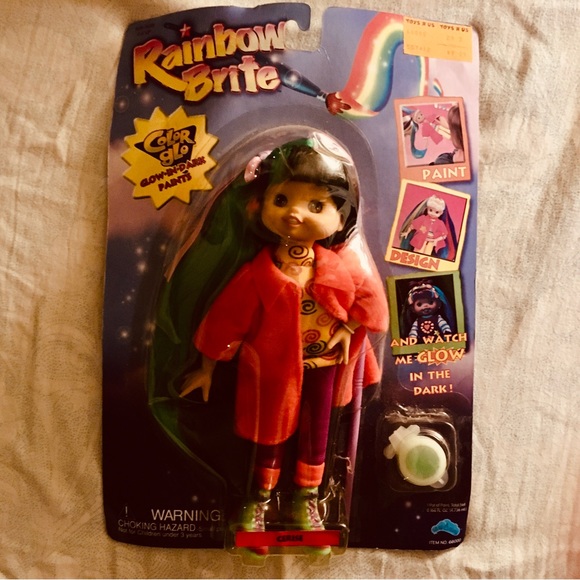 RAINBOW BRITE COLOR GLO DOLL Cerise 9” Sealed Pack! Up Up & Away - Picture 2 of 13